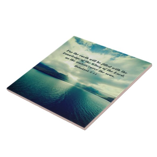 Herrlichkeit des Herrn, Bibelverse, Habakkuk 2:14 Fliese (Seite)