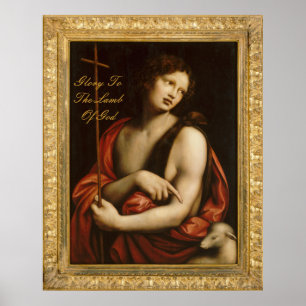 Herrlichkeit für das Lamm des Gottes (groß 40x50) Poster