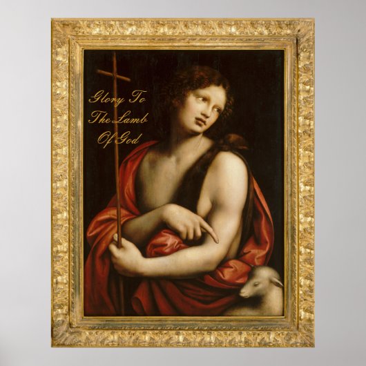 Herrlichkeit für das Lamm des Gottes (groß 40x50) Poster (Vorne)