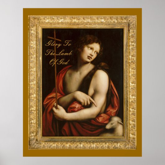 Herrlichkeit für das Lamm des Gottes (groß 40x50) Poster (Vorne)