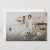 Herrlichkeit gegenüber GottesskriptOverlay Religiö Feiertagskarte (Vorderseite)