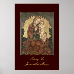 Herrlichkeit gegenüber Jesus und Maria Poster