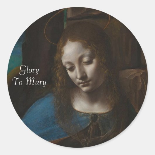 Herrlichkeit gegenüber Mary Runder Aufkleber (Vorderseite)