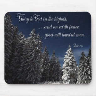Herrlichkeit Gott - Lukas 2:14 Mousepad