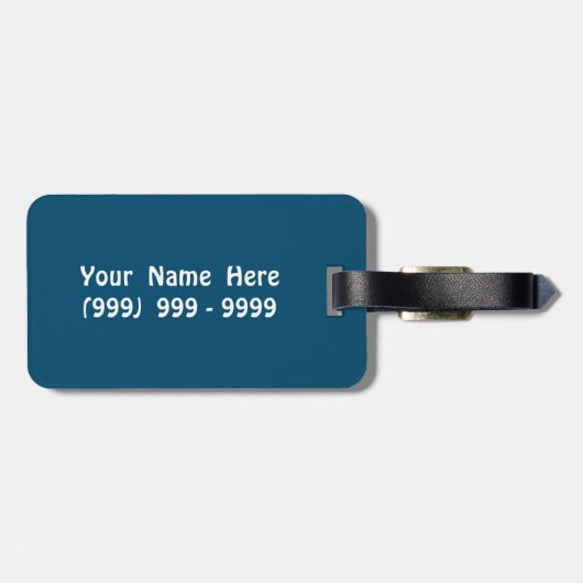 Herrlichkeit und Grün-Gewohnheit Gepäckanhänger (Rückseite horizontal)