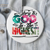 Herrlichkeit zu Gott Button (Beispiel)