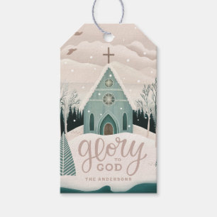 Herrlichkeit zu Gott   Christliche Weihnachtskirch Geschenkanhänger