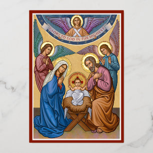 Herrlichkeit zu Gott Folien Feiertagskarte
