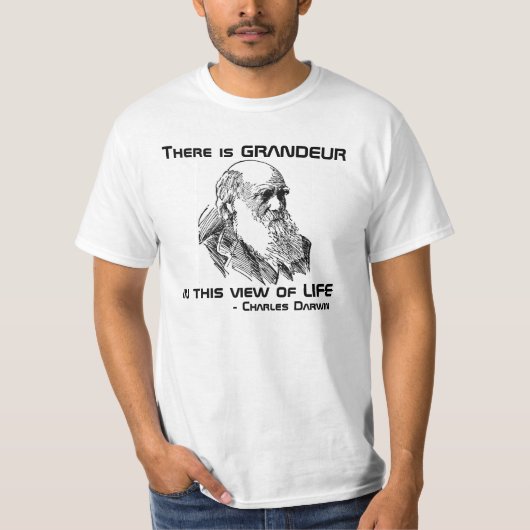 Herrlichkeits-Charles- Darwinzitat-Shirt T-Shirt (Vorderseite)