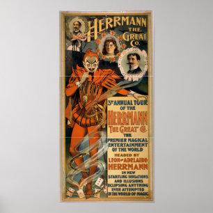 HERRMANN, das große Illusionist VAUDEVILLE Poster