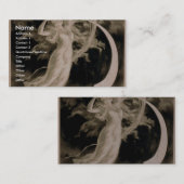 Herrmann, "Mädchen des Mondes" Vintages Theater Visitenkarte (Vorne/Hinten)