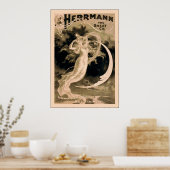 Herrmann the Great Co. ~ 1898 ~ Vintager Magier Poster (Küche)