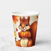 Herrn Eichhörnchen Geburtstagsparty Papiertassen Pappbecher (Vorderseite)