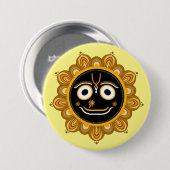 Herrn Jagannath Hingabe - Hare Krishna Button (Vorne & Hinten)