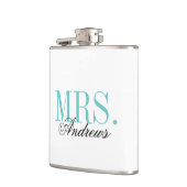 Herrn und Frau Hochzeitsmonogramm Flachmann (Links)