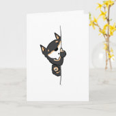 Herro dort Shiba Inu Grußkarte! Karte (Gelbe Blume)