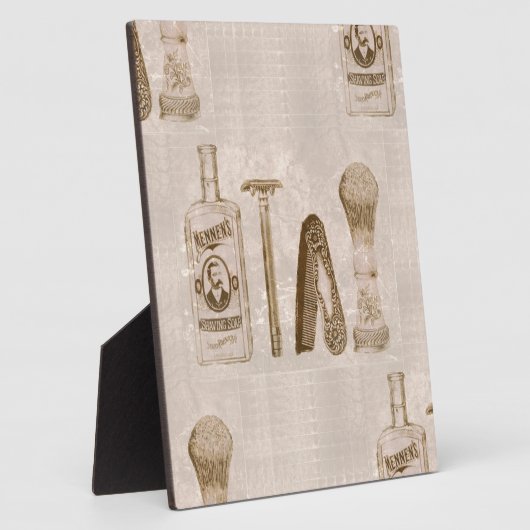 Herrrasieren Fotoplatte (Seite)