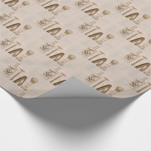 Herrrasieren Geschenkpapier (Ecke)