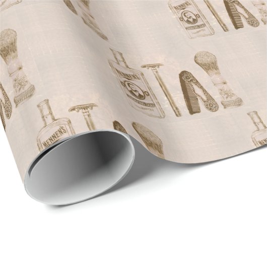 Herrrasieren Geschenkpapier (Rolleneckpunkt)