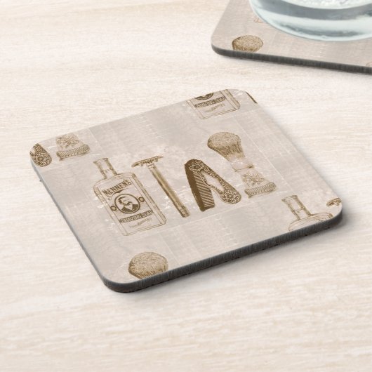 Herrrasieren Getränkeuntersetzer (Linke Seite)