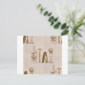 Herrrasieren Postkarte (Stehend Vorderseite)
