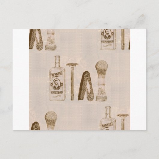 Herrrasieren Postkarte (Vorderseite)