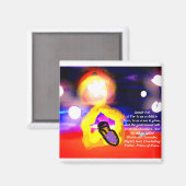 Herrschaft Jesus Magnet (Vorderseite/Rückseite)