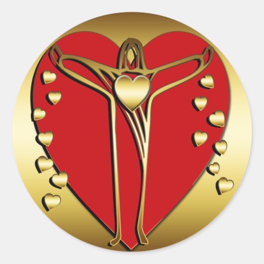 HERRSCHAFT RUNDER AUFKLEBER (Vorderseite)