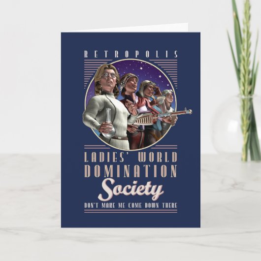 Herrschafts-Gesellschaft der Damen Welt Karte (Vorderseite)