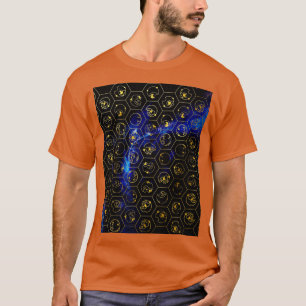 Herrscher der Zeit Alphabet blau Grafik  T-Shirt