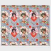 HERRSCHERINNEN, Tag des blauen Roten Valentins Geschenkpapier (Flach)