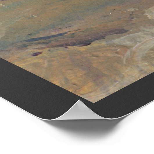 Herry Branch auf grau 1 Poster (Ecke)