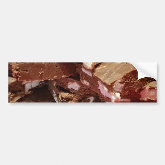 Herry Chocolate Marshmallow Fudge auf einer Platte Autoaufkleber (Vorne)