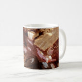 Herry Chocolate Marshmallow Fudge auf einer Platte Kaffeetasse (VorderseiteRechts)