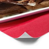 Herry Chocolate Marshmallow Fudge auf einer Platte Poster (Ecke)