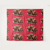 Herry Chocolate Marshmallow Fudge auf einer Platte Wandteppich (Vorderseite (Horizontal))