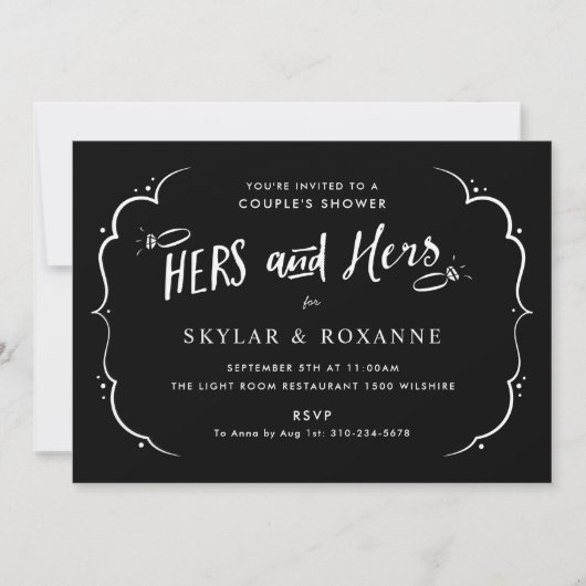 Hers and Hers Gay Couples - Einladung (Vorderseite)
