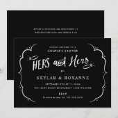 Hers and Hers Gay Couples - Einladung (Vorne/Hinten)