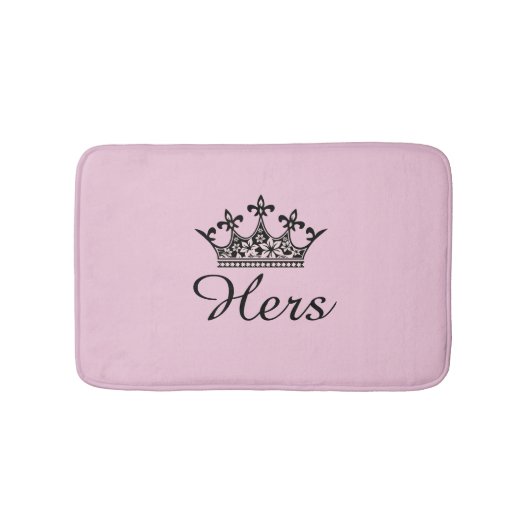 Hers Crown Bath Mat Badematte (Vorderseite)