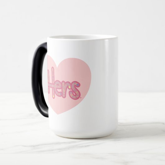 Hers Heart Mug Verwandlungstasse (Vorderseite Links)