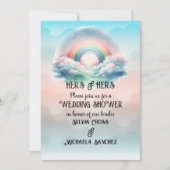 HERS & HERS Lesbian Wedding Shower Einladung (Vorderseite)