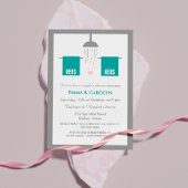 Hers und Hers | Dusche für Lesben Einladung