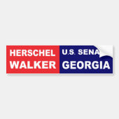 Herschel Walker US Senat Georgia 2022 Autoaufkleber (Vorne)