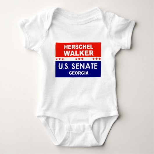 Herschel Walker US Senat Georgia 2022 Baby Strampler (Vorderseite)