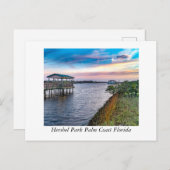 Hershel Park Palm Coast Florida Postkarte (Vorne/Hinten)