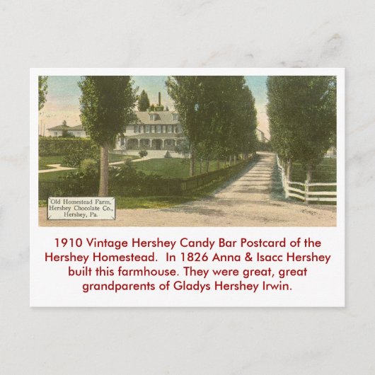 Hershey Candy Bar Postcard Postkarte (Vorderseite)