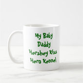Hershey Kuss-Held-Hundehütten-Tasse kennzeichnet Kaffeetasse (Links)