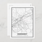Hershey Map Feiertagspostkarte (Vorne/Hinten)