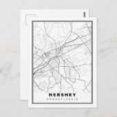 Hershey Map Postkarte (Vorne/Hinten)