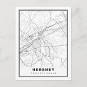 Hershey Map Postkarte (Vorderseite)